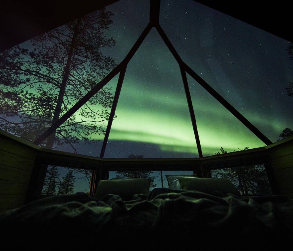 Glass Igloo Suite Accommodations at Reindeer Manor Levi